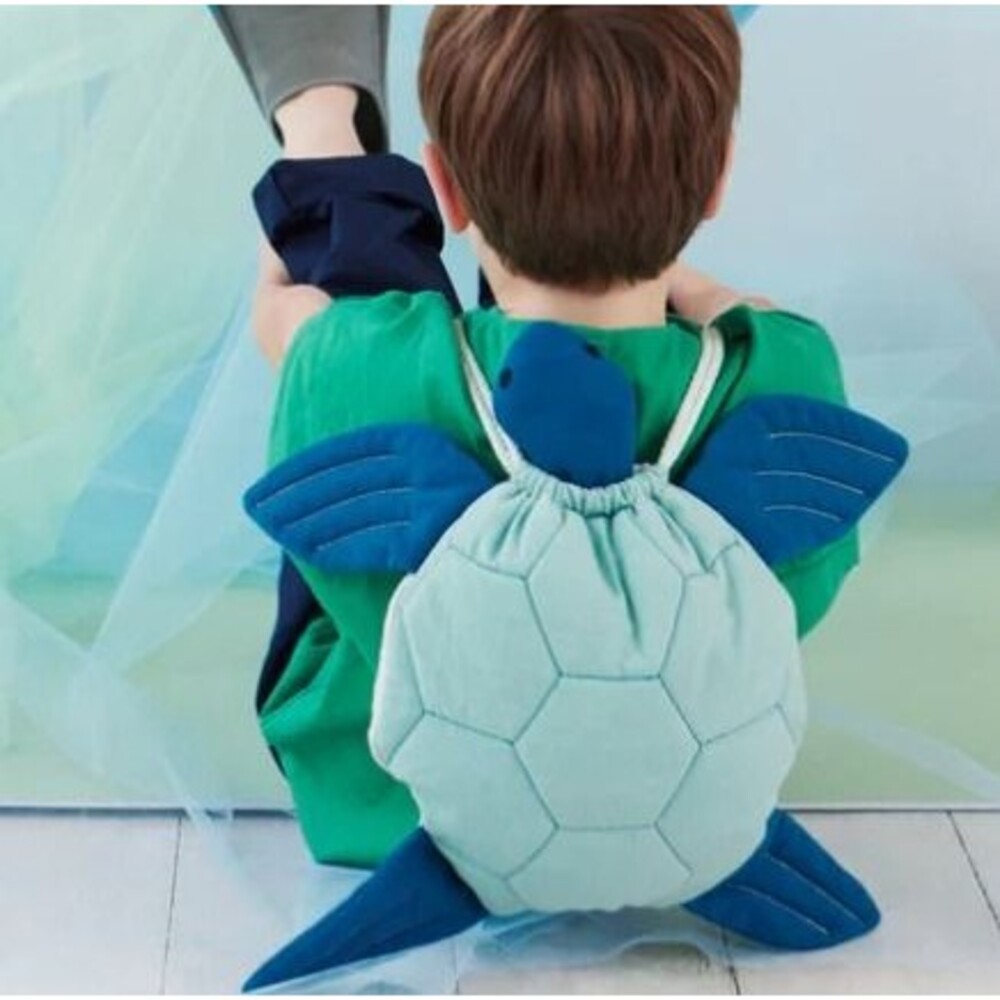 Meri Meri Blue Turtle Backpack Draw String